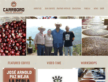 Tablet Screenshot of carrborocoffee.com